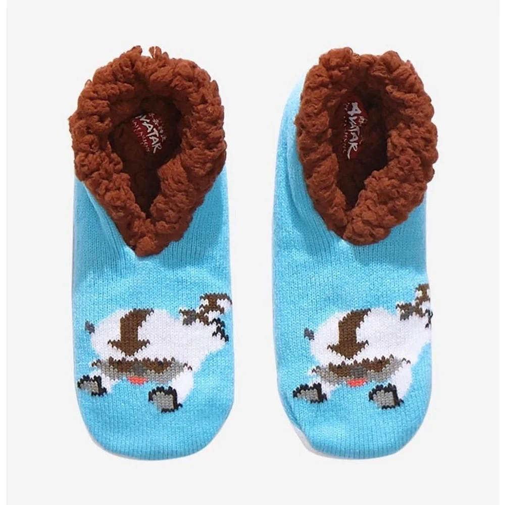 🆕 Avatar: The Last Airbender Appa Fleece Unisex Youth Slipper Socks